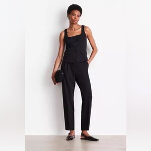 Petite LOFT Versa Seasonless Pleated Tapered Pants